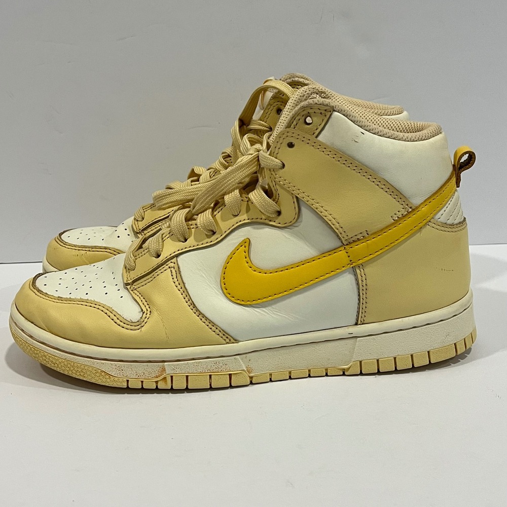 Nike Dunk High Pale Vanilla White Retro Sneakers Women's High Top Size 7.5